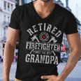 Firefighter Retired Firefighter Makes The Best Grandpa Retirement Gift Men V-Neck Tshirt
