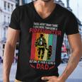 Firefighter Retro Vintage Father And Son Firefighter Dad Fathers Day Men V-Neck Tshirt