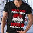 Firefighter Wildland Firefighter Hero Rescue Wildland Firefighting V3 Men V-Neck Tshirt