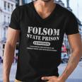 Folsom State Prison Men V-Neck Tshirt