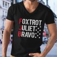 Foxtrot Juliet Bravo Funny Joe Biden Fjb Pro America Men V-Neck Tshirt