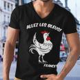 France Soccer World Allez Les Bleus Men V-Neck Tshirt