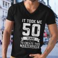 Funny 50 Years Old Joke 50Th Birthday Gag Idea Men V-Neck Tshirt