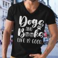 Funny Book Lovers Reading Lovers Dogs Books And Dogs Men V-Neck Tshirt