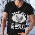 Funny Chicken Art For Chicken Lover Hen Farmer Men V-Neck Tshirt