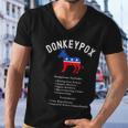 Funny Conservative Republican Anti Biden Donkeypox Men V-Neck Tshirt