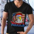 Funny July 4Th Cute Gift Merica 4Th Of July Bald Eagle Mullet Gift Men V-Neck Tshirt