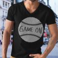 Game On Baseball Men V-Neck Tshirt