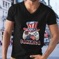 Gamerica 4Th Of July Usa Flag Men V-Neck Tshirt