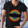 Gay Af Rainbow Lgbt Pride Month Men V-Neck Tshirt