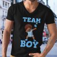 Gender Reveal Party Team Boy Men V-Neck Tshirt