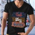 God Bless America Flag Gift 4Th Of July Independence Day Gift Men V-Neck Tshirt