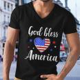 God Bless America For Patriotic Independence Day 4Th Of July Gift Men V-Neck Tshirt