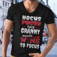 Granny Hocus Pocus Wine Halloween Men V-Neck Tshirt