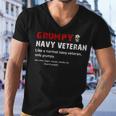 Grumpy Navy Veteran Men V-Neck Tshirt