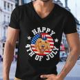 Happy 4Th Of July American Flag Plus Size Shirt For Men Women Family And Unisex Men V-Neck Tshirt