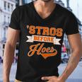 Houston Stros Before Hoes Baseball Script Tshirt Men V-Neck Tshirt