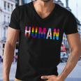 Human Lgbt Flag Gay Pride Month Transgender Rainbow Lesbian Gift Tshirt Men V-Neck Tshirt