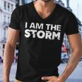 I Am The Storm Fate Devil Whispers Motivational Distressed Men V-Neck Tshirt