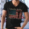 I Stand For The Flag And Kneel For The Cross V2 Men V-Neck Tshirt