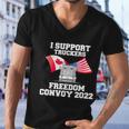 I Support Truckers Freedom Convoy V3 Men V-Neck Tshirt