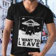 I Want To Leave Ufo Alien Men V-Neck Tshirt