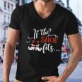 If The Shoe Fits Halloween Quote Men V-Neck Tshirt