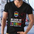 In Case Of Emergency Rainbow Lgbt Pride Month Men V-Neck Tshirt