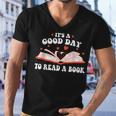 Its Good Day To Read Book Funny Library Reading Lovers Men V-Neck Tshirt