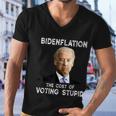 Joe Biden Bidenflation The Cost Of Voting Stupid Men V-Neck Tshirt