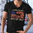 Joe Biden Happy Falling Off Bicycle Biden Bike 4Th Of July Men V-Neck Tshirt