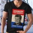 John F Kennedy 1960 Campaign Vintage Poster Men V-Neck Tshirt