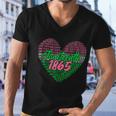 Juneteenth 1865 Aka Love Heart Men V-Neck Tshirt