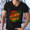 Juneteenth Emancipation Day Vintage Cool Melanin Black Pride Gift V2 Men V-Neck Tshirt