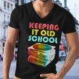 Keeping It Old School Vintage Records Men V-Neck Tshirt