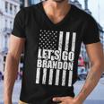 Lets Go Brandon Vintage American Flag Tshirt Men V-Neck Tshirt