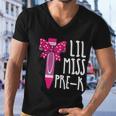 Little Miss Prek Cray On Back To School First Day Of School Men V-Neck Tshirt