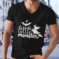 Little Monster Funny Halloween Quote Men V-Neck Tshirt