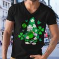 Love Gnomes Irish Shamrock St Patricks Day Four Leaf Clover Men V-Neck Tshirt