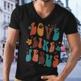 Love Like Jesus Religious God Christian Words On Back V4 Men V-Neck Tshirt