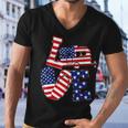 Love Usa Camping Tshirt Men V-Neck Tshirt