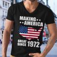 Making America Great Since 1972 Birthday Men V-Neck Tshirt