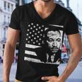 Martin Luther King Jr Distressed Mlk Flag Men V-Neck Tshirt