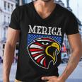 Merica 4Th Of July American Flag Bald Eagle Mullet 4Th July Gift Men V-Neck Tshirt