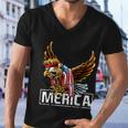 Merica Bald Eagle Mullet 4Th Of July American Flag Patriotic Gift Men V-Neck Tshirt