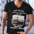 My Son Is On Uss Paul Hamilton Ddg Men V-Neck Tshirt