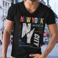 New York City Brooklyn Abstract Tshirt Men V-Neck Tshirt