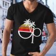 Ocean Pacific 80S Retro Sunset Men V-Neck Tshirt