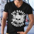 One Badass Bonus Dad Tshirt Men V-Neck Tshirt