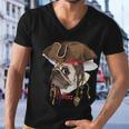 Pirate Pug V2 Men V-Neck Tshirt